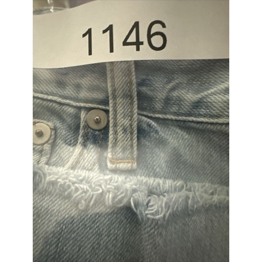 Madewell The Perfect Summer Jean Straight Light Wash Women's‎ Size 24 Raw Hem - Picture 10 of 10
